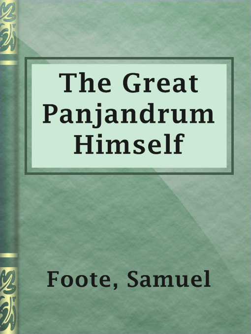 Cover image for The Great Panjandrum Himself